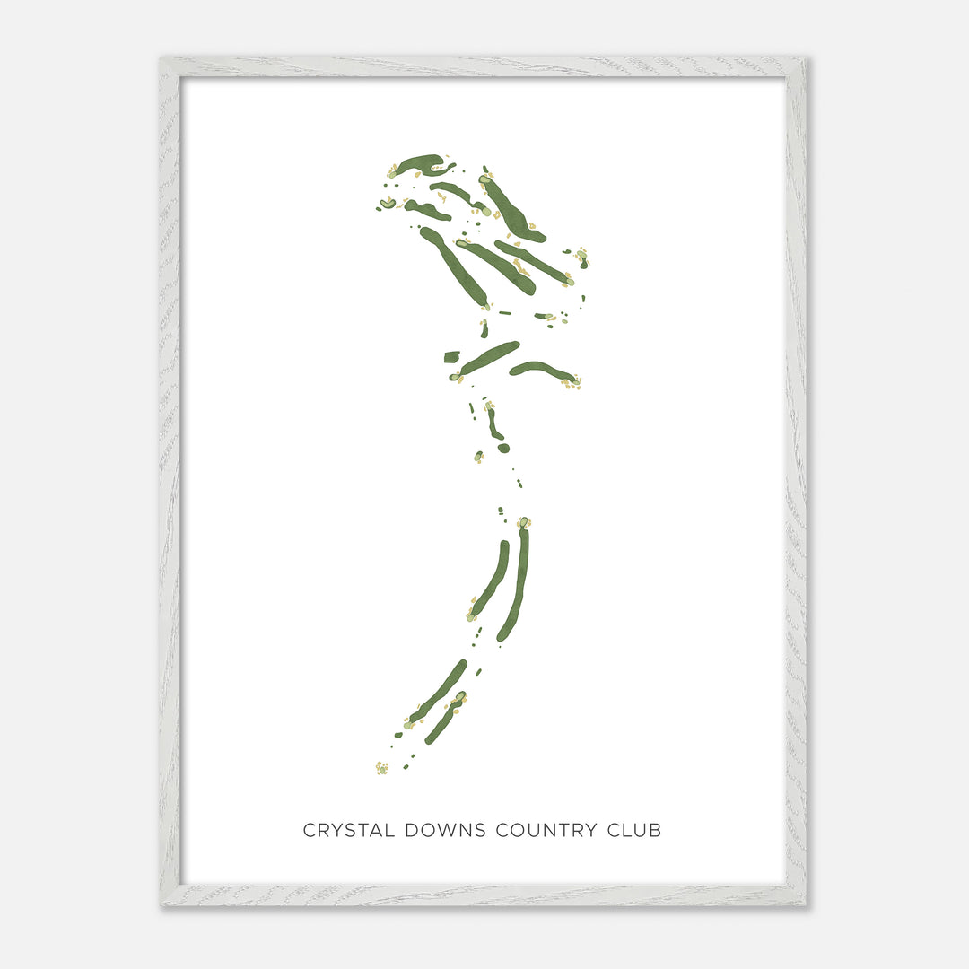 Print of Crystal Downs Country Club Modern Map