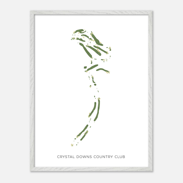 Print of Crystal Downs Country Club Modern Map