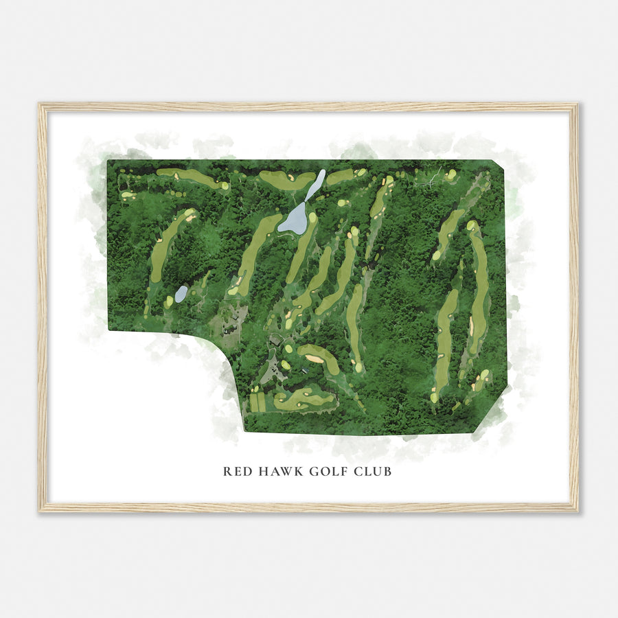 Print of Red Hawk Golf Club Classic Map