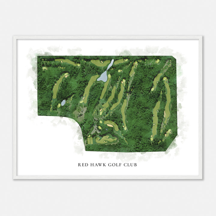 Print of Red Hawk Golf Club Classic Map