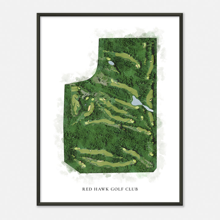Print of Red Hawk Golf Club Classic Map