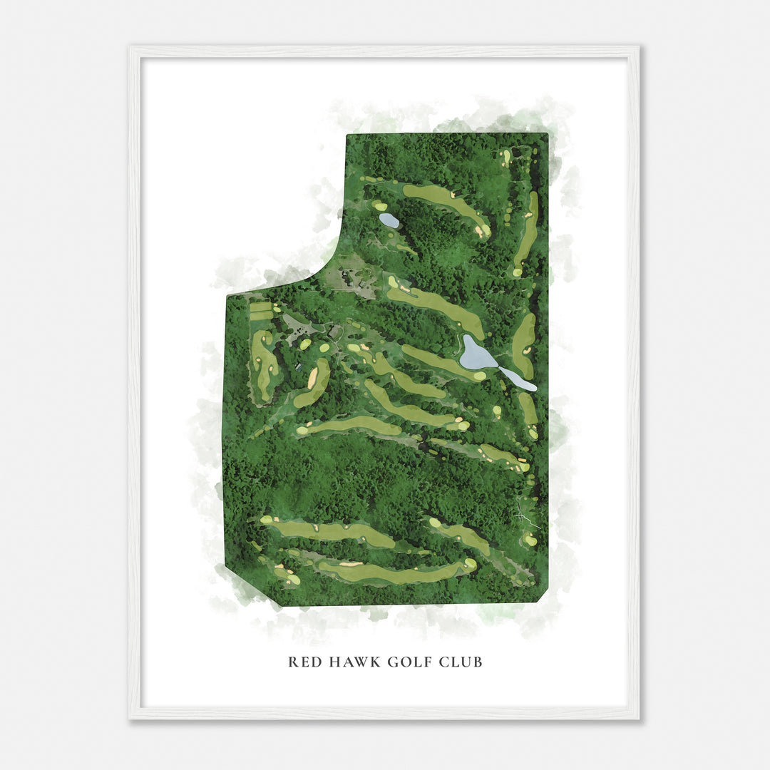 Print of Red Hawk Golf Club Classic Map