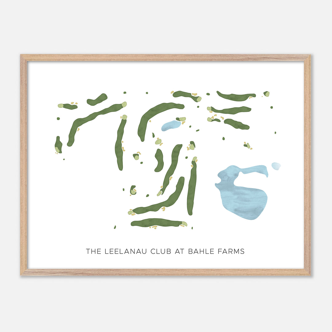 Print of The Leelanau Club At Bahle Farms Modern Map