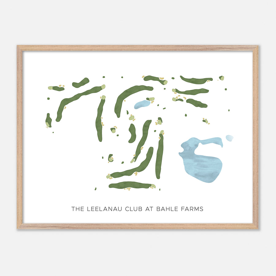 Print of The Leelanau Club At Bahle Farms Modern Map