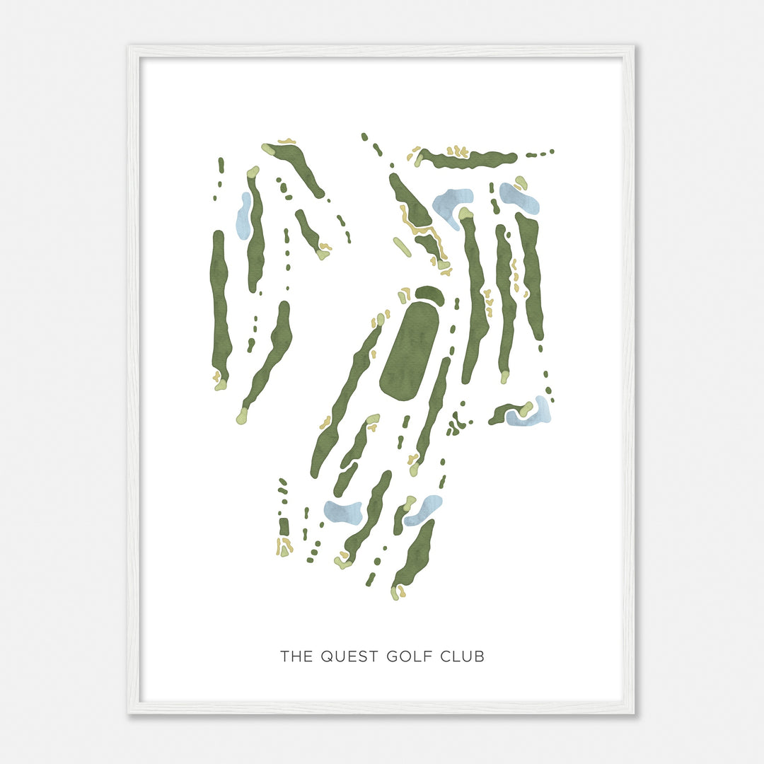 Print of The Quest Golf Club Modern Map