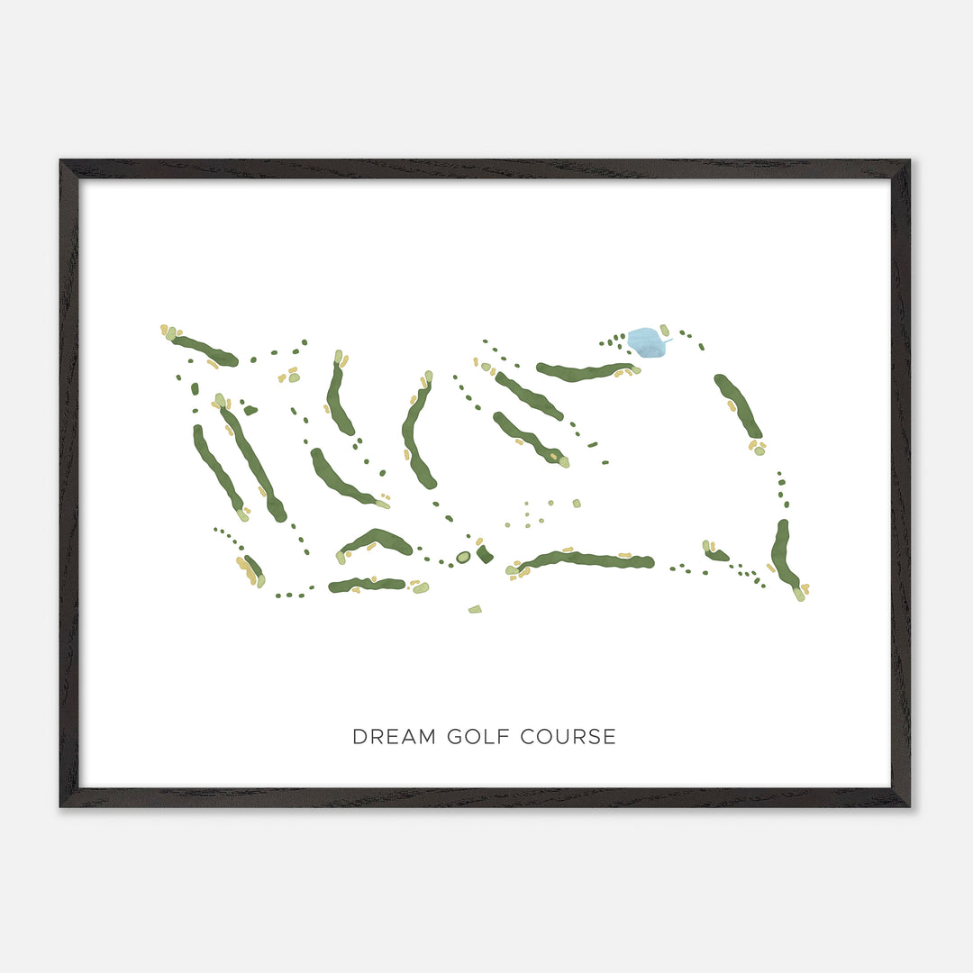Print of Dream Golf Course Modern Map