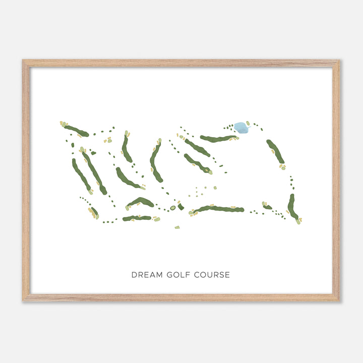 Print of Dream Golf Course Modern Map