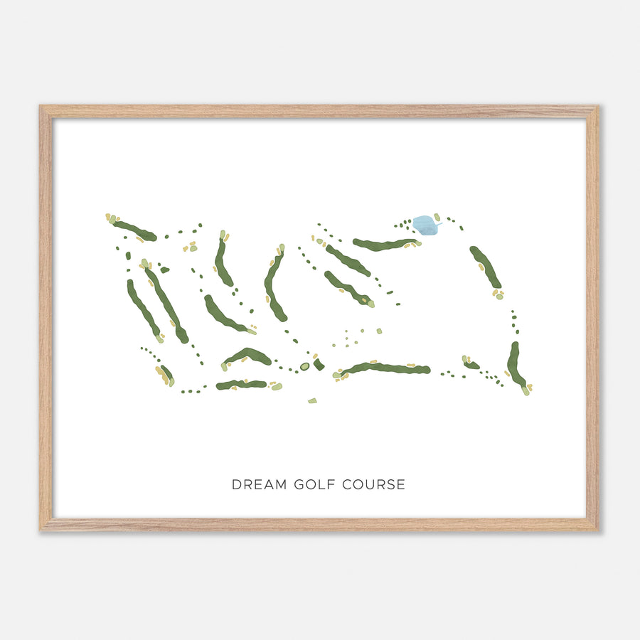 Print of Dream Golf Course Modern Map