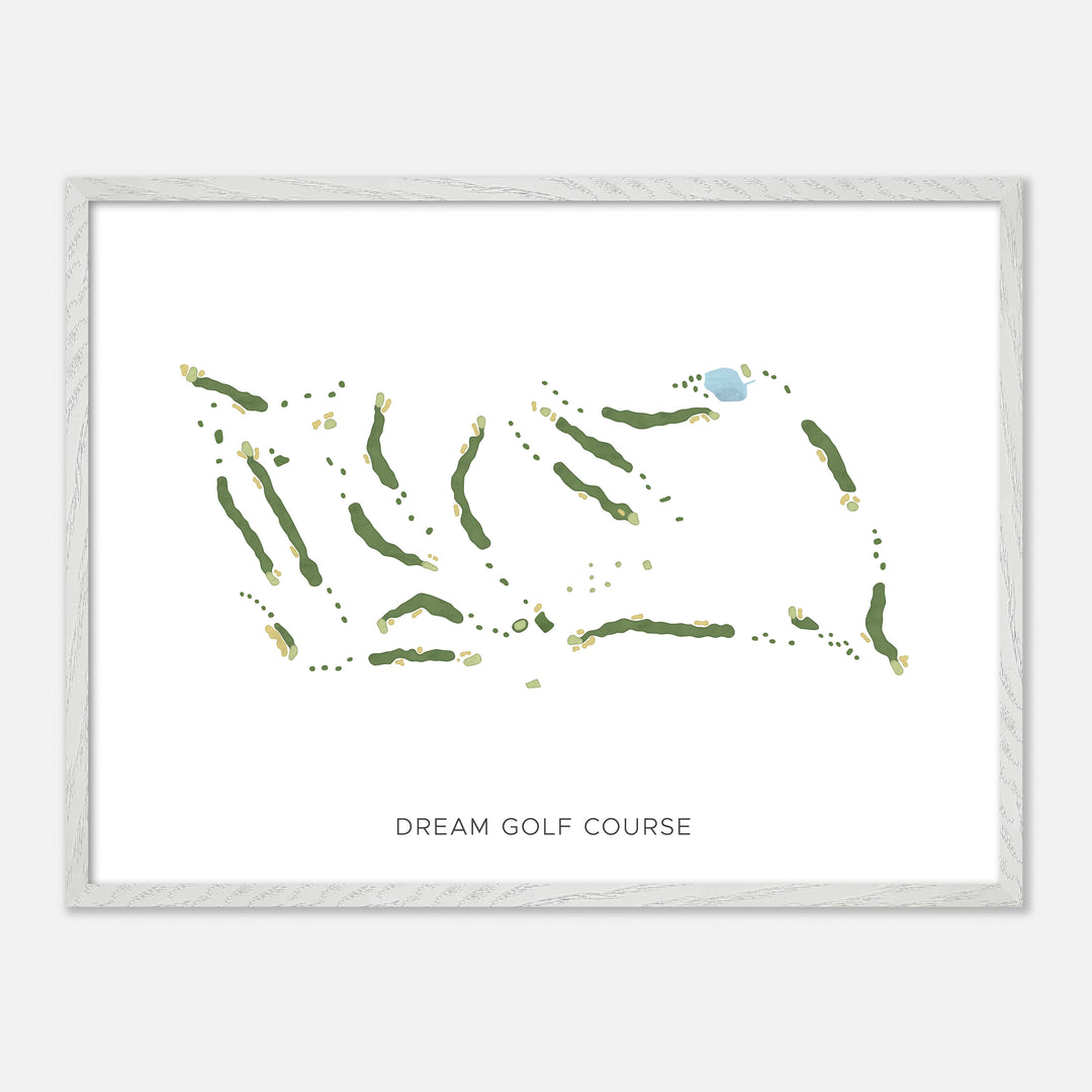 Print of Dream Golf Course Modern Map