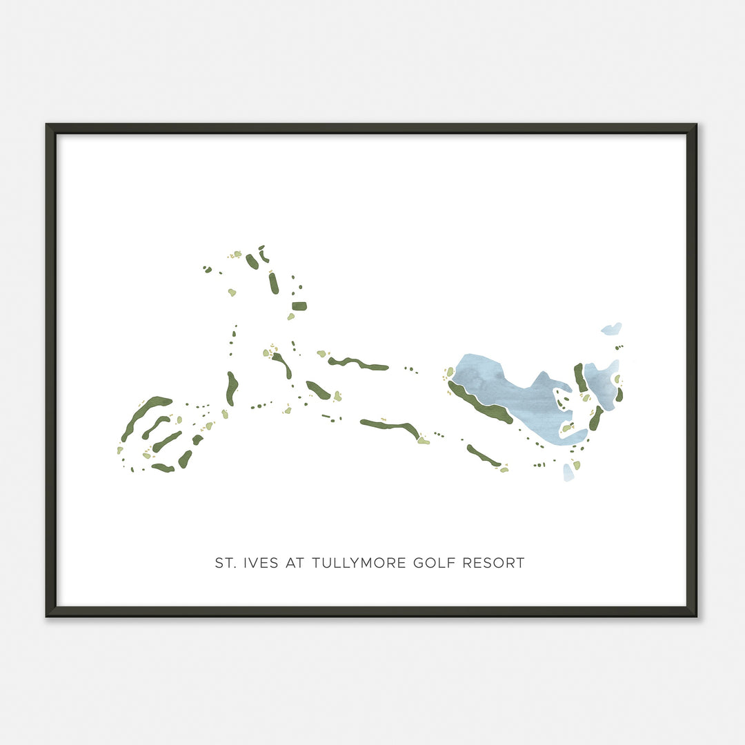 Print of St. Ives At Tullymore Golf Resort Modern Map
