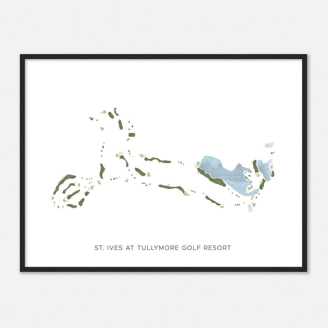Print of St. Ives At Tullymore Golf Resort Modern Map