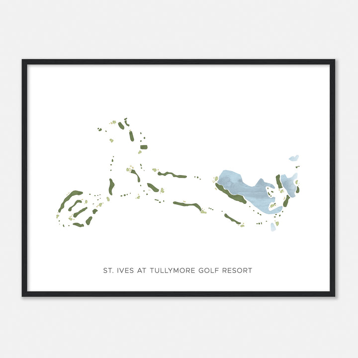 Print of St. Ives At Tullymore Golf Resort Modern Map