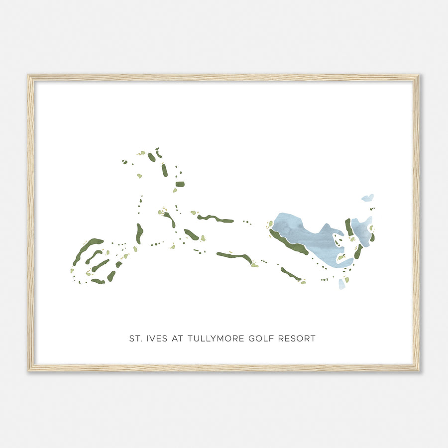 Print of St. Ives At Tullymore Golf Resort Modern Map