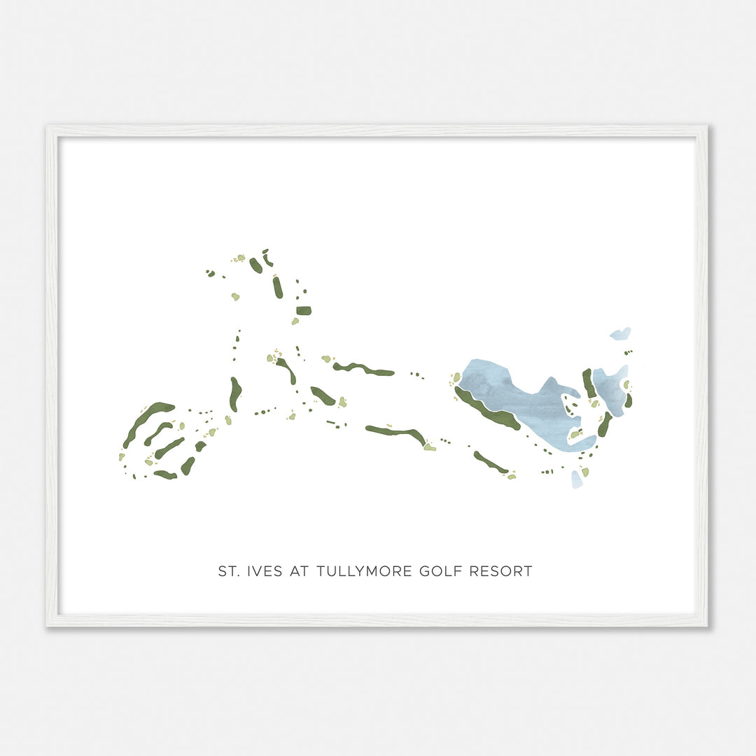 Print of St. Ives At Tullymore Golf Resort Modern Map