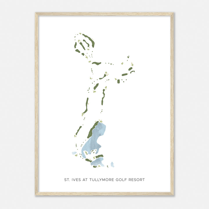 Print of St. Ives At Tullymore Golf Resort Modern Map