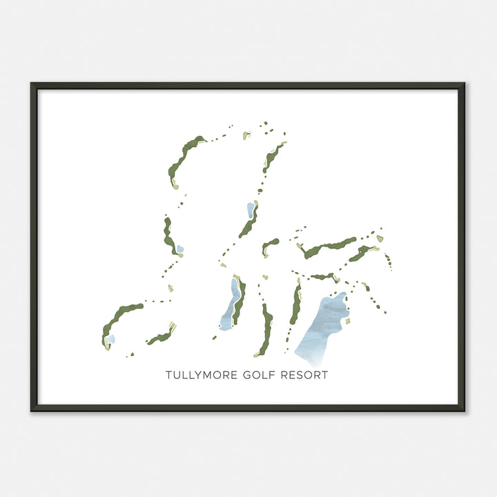 Print of Tullymore Golf Resort Modern Map