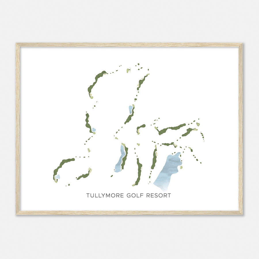 Print of Tullymore Golf Resort Modern Map