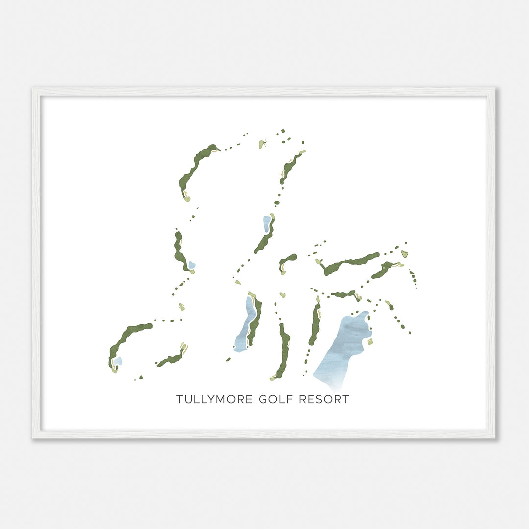 Print of Tullymore Golf Resort Modern Map