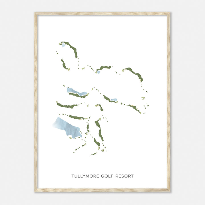 Print of Tullymore Golf Resort Modern Map