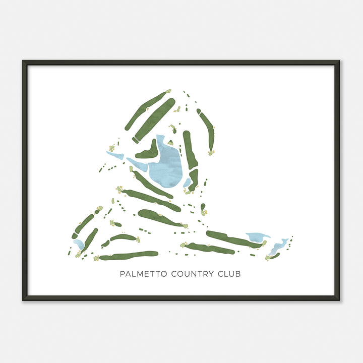 Print of Palmetto Country Club Modern Map