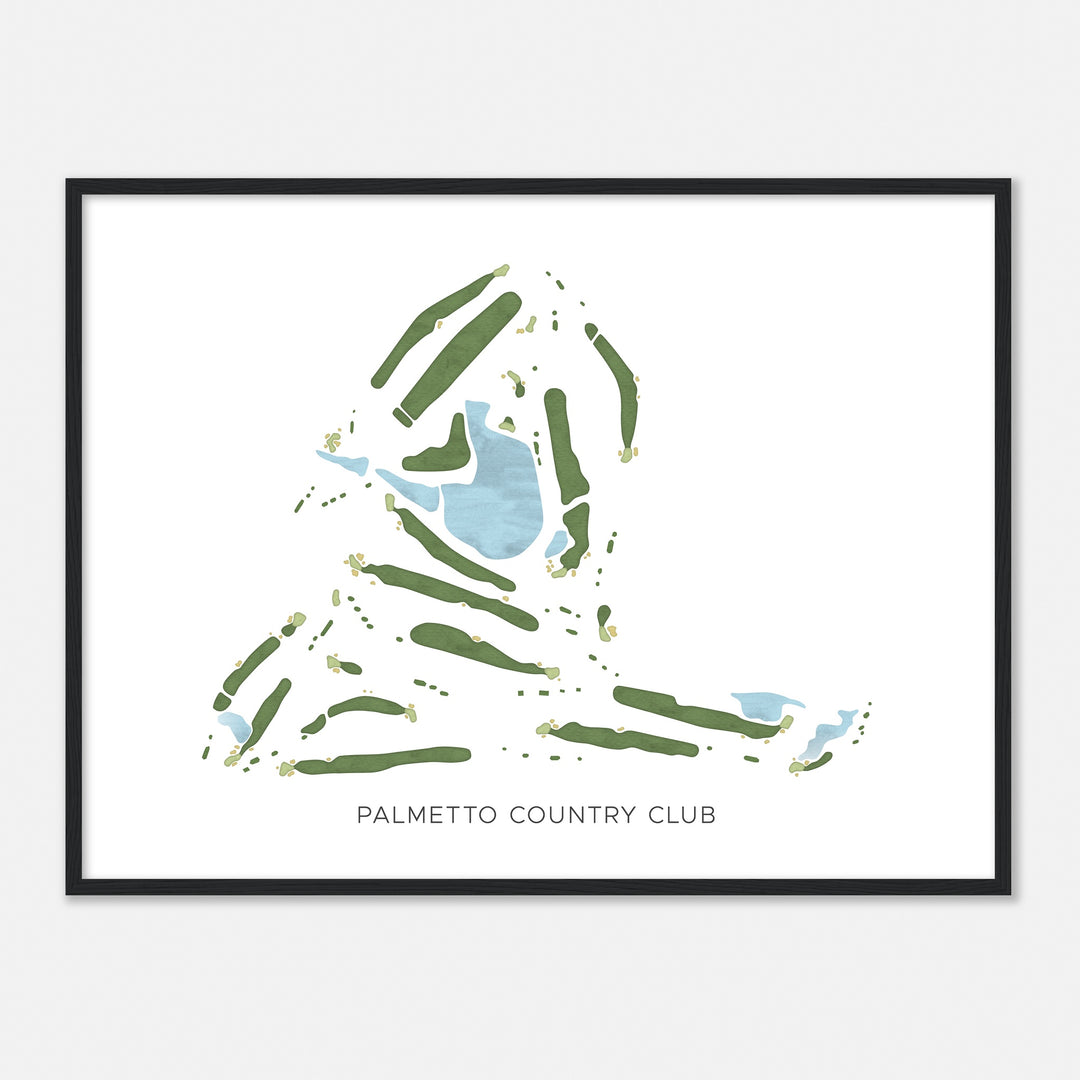 Print of Palmetto Country Club Modern Map