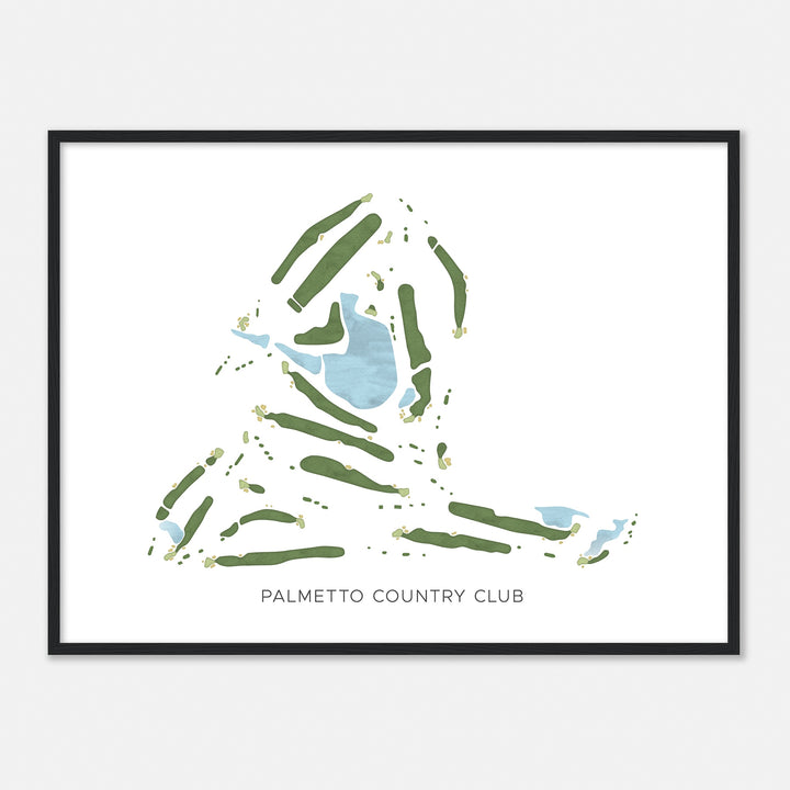 Print of Palmetto Country Club Modern Map