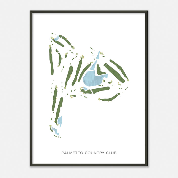 Print of Palmetto Country Club Modern Map