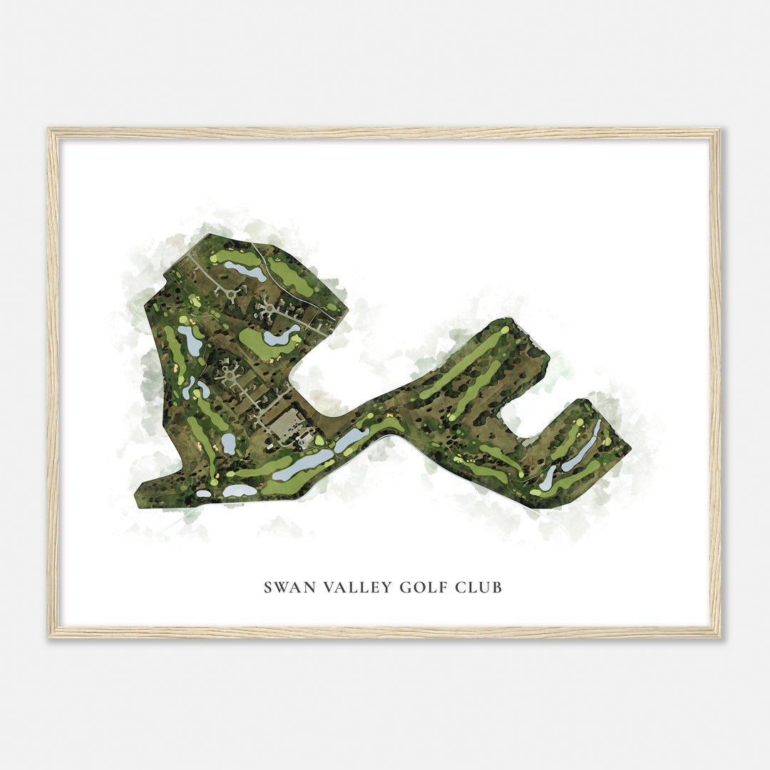 Print of Swan Valley Golf Club Classic Map