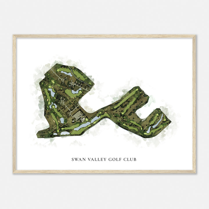 Print of Swan Valley Golf Club Classic Map