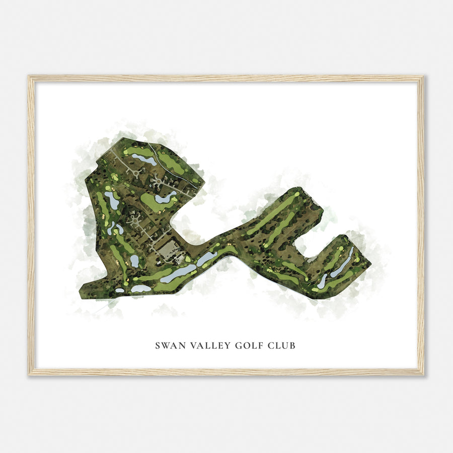 Print of Swan Valley Golf Club Classic Map