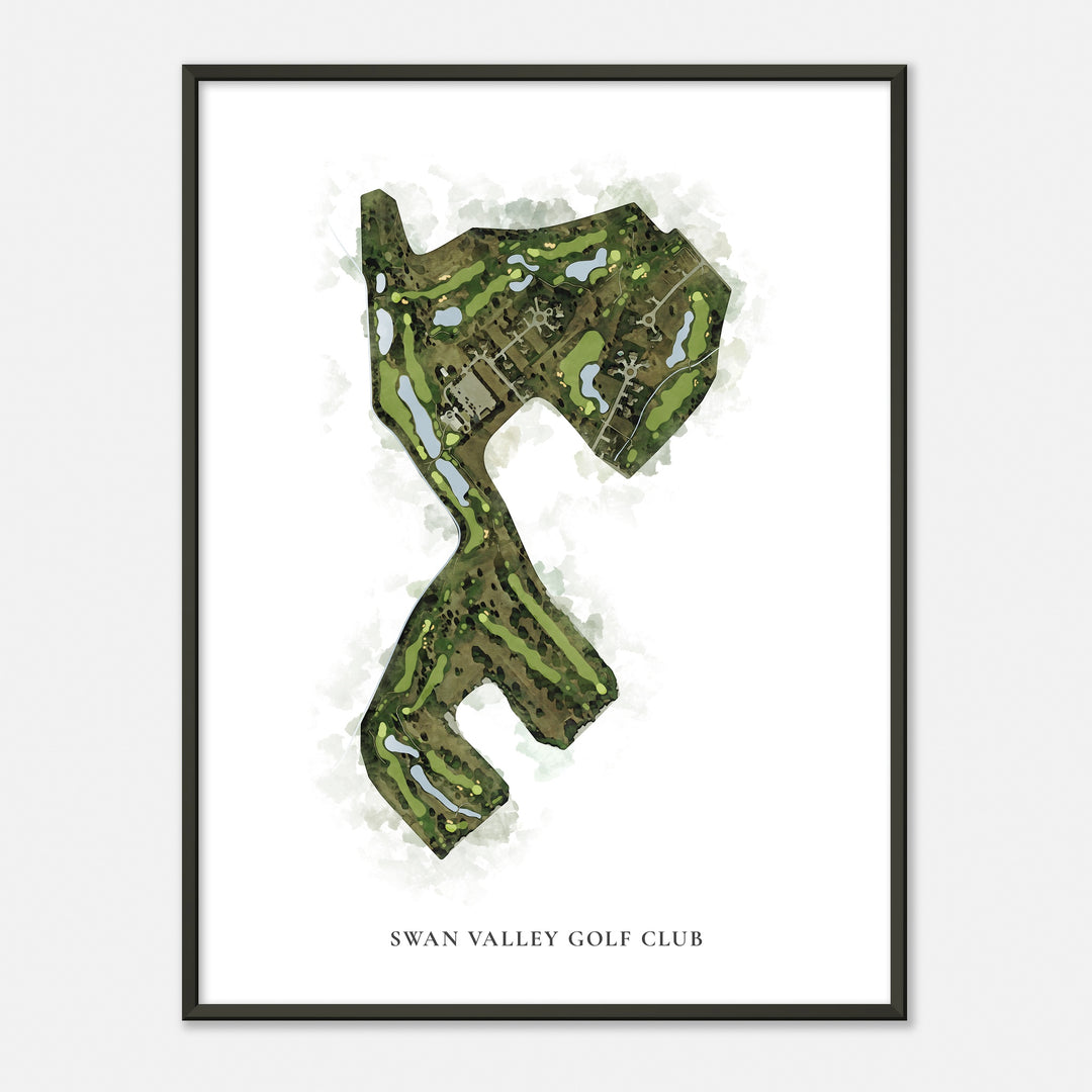 Print of Swan Valley Golf Club Classic Map