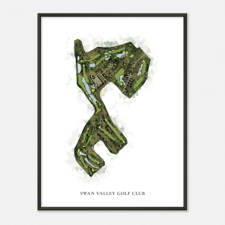 Print of Swan Valley Golf Club Classic Map