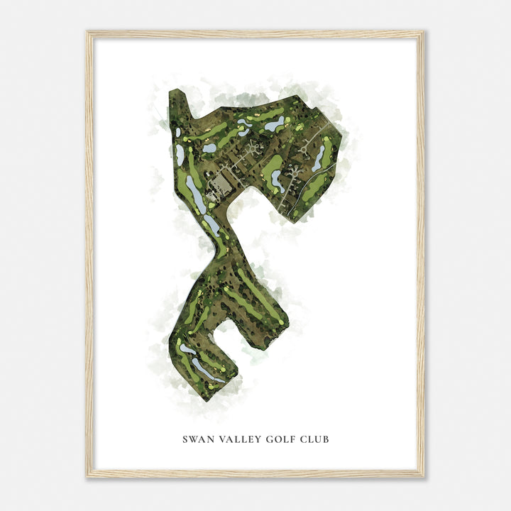 Print of Swan Valley Golf Club Classic Map