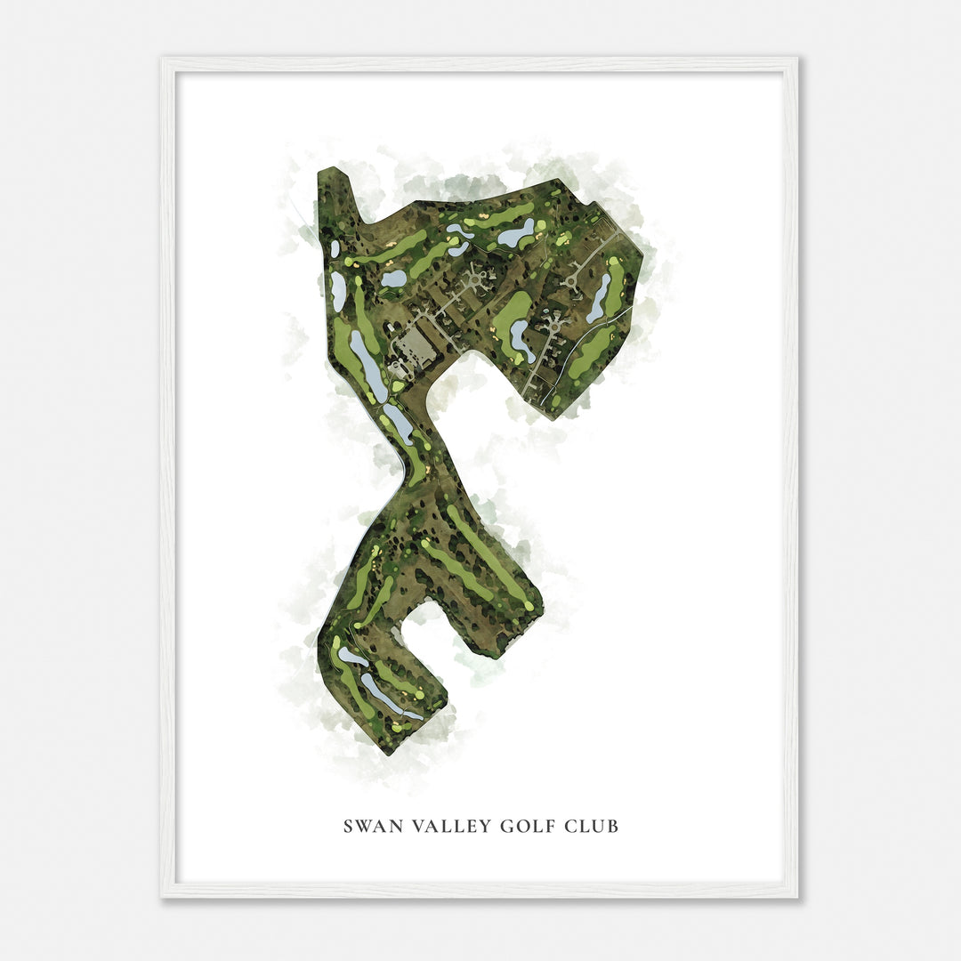 Print of Swan Valley Golf Club Classic Map