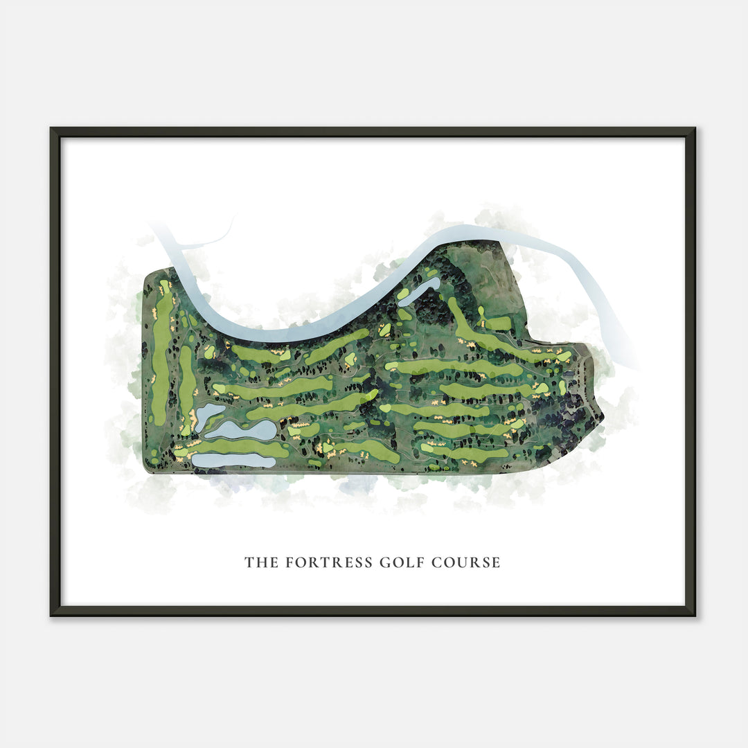 Print of The Fortress Golf Course Classic Map
