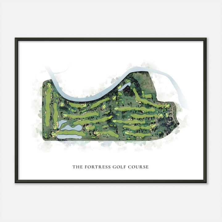Print of The Fortress Golf Course Classic Map