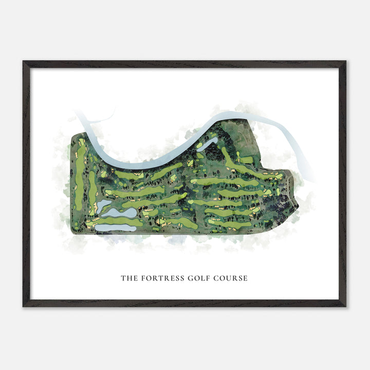 Print of The Fortress Golf Course Classic Map