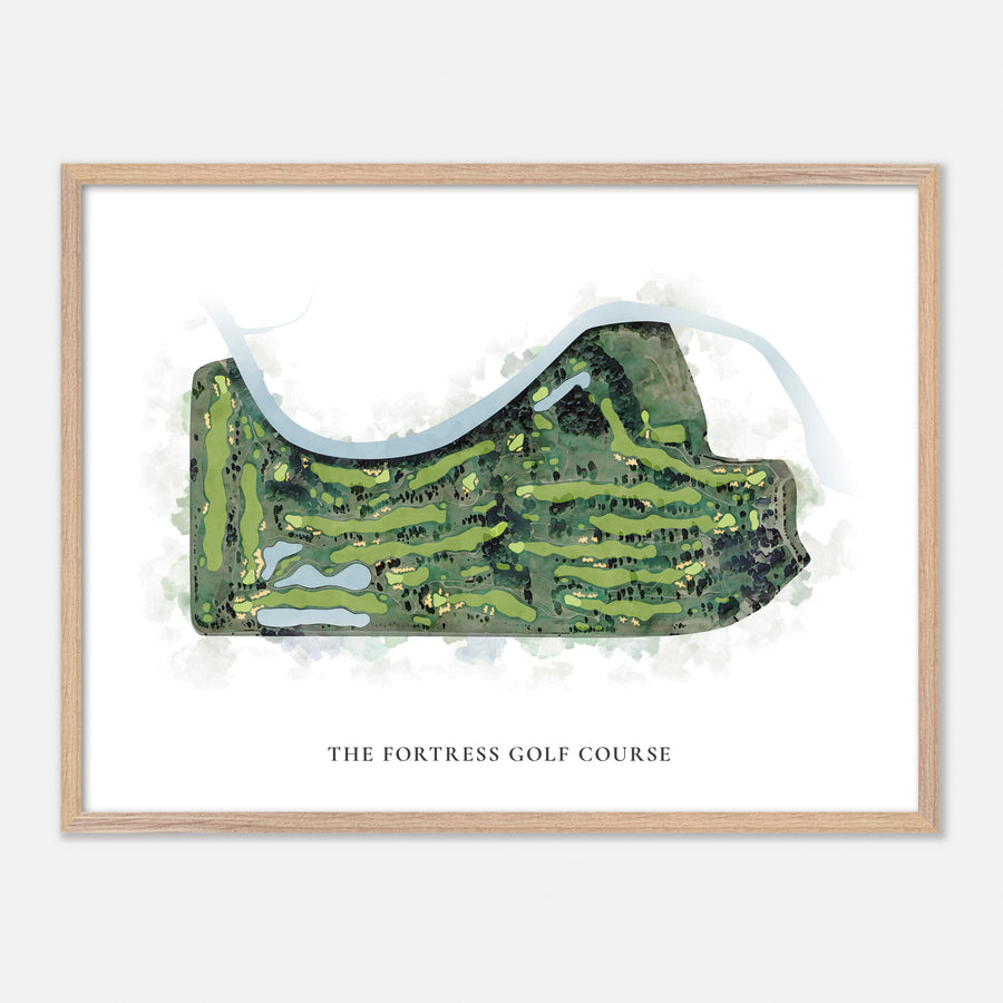 Print of The Fortress Golf Course Classic Map