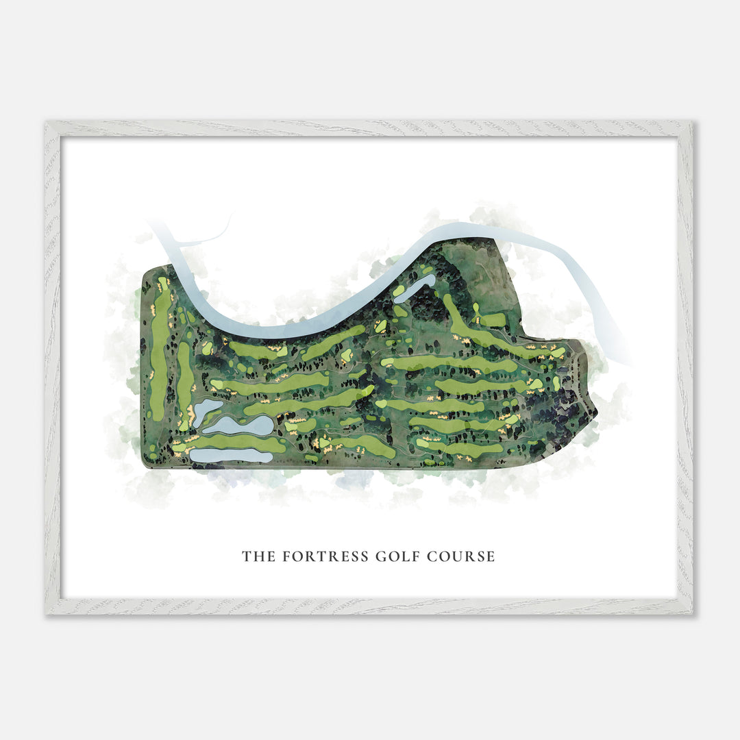 Print of The Fortress Golf Course Classic Map