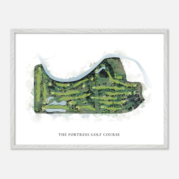 Print of The Fortress Golf Course Classic Map
