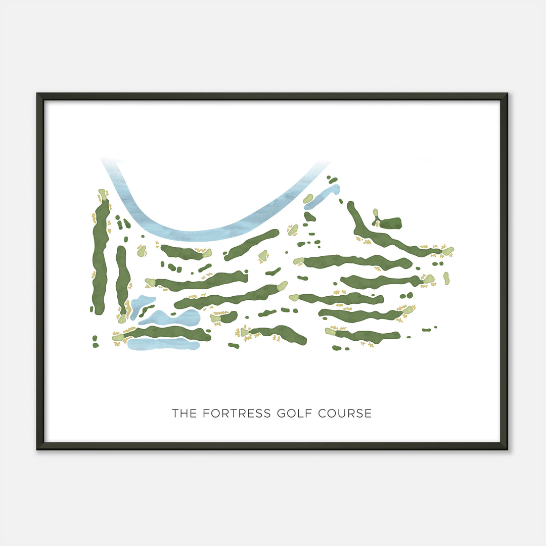 Print of The Fortress Golf Course Modern Map
