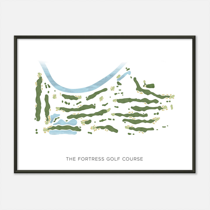 Print of The Fortress Golf Course Modern Map