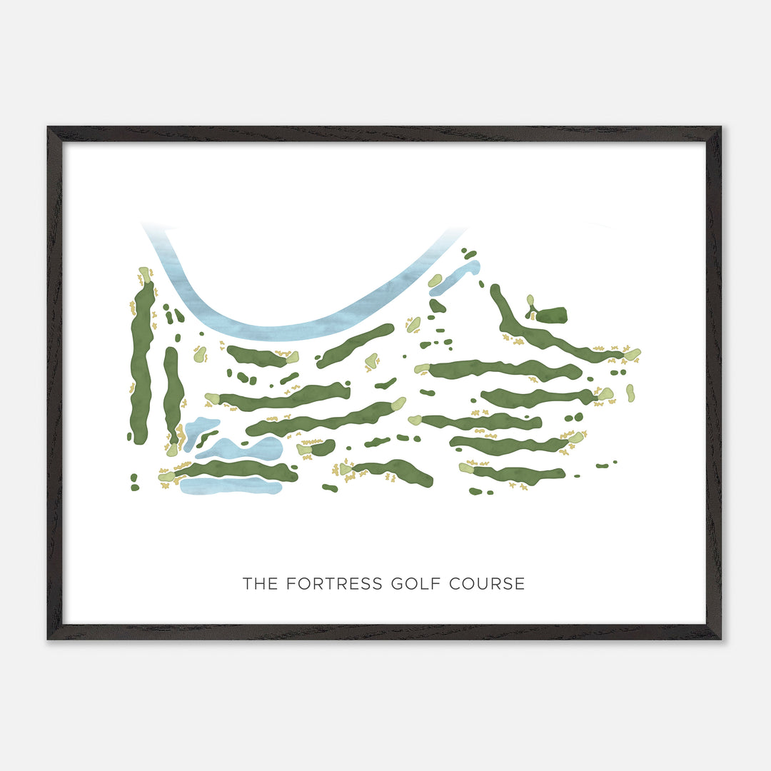 Print of The Fortress Golf Course Modern Map