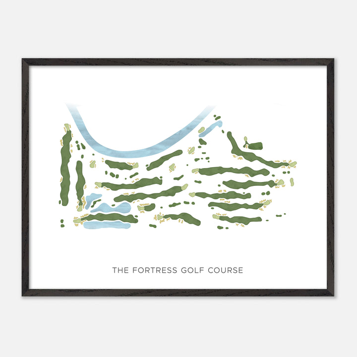 Print of The Fortress Golf Course Modern Map