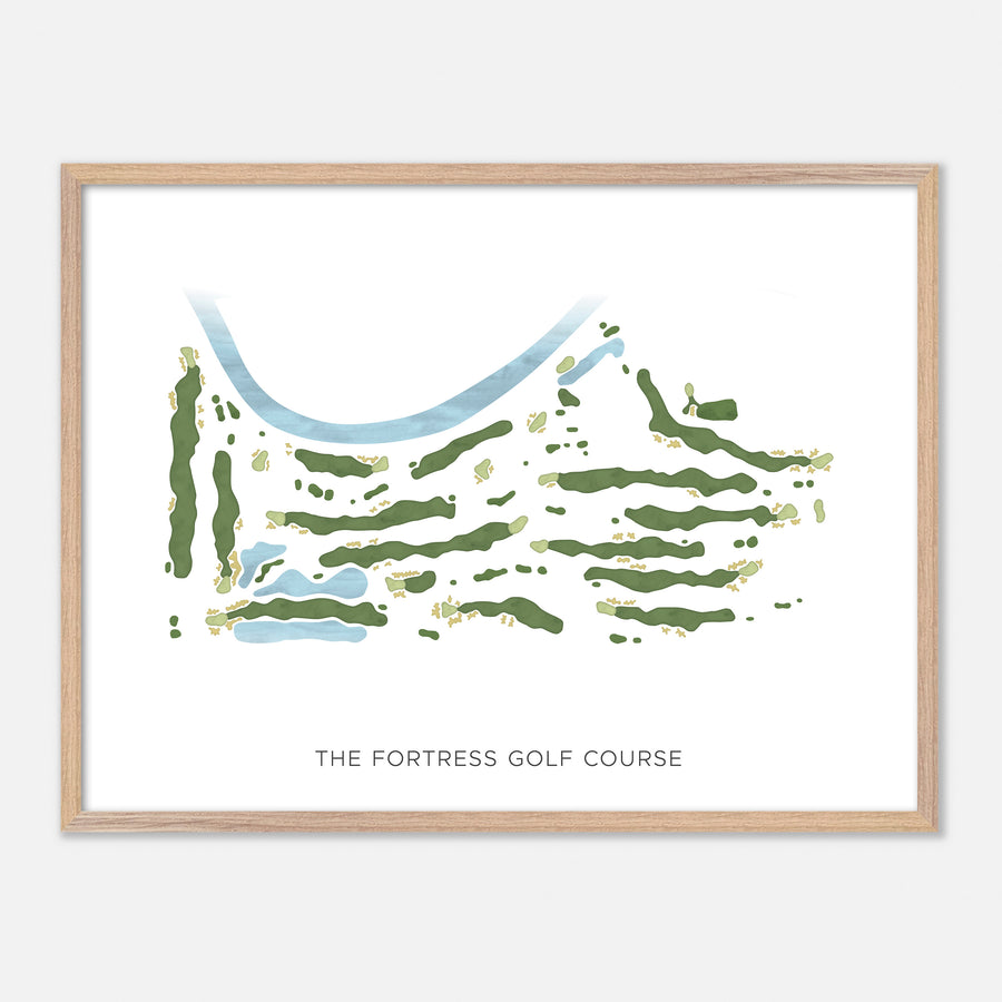 Print of The Fortress Golf Course Modern Map