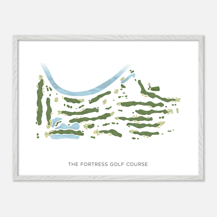 Print of The Fortress Golf Course Modern Map
