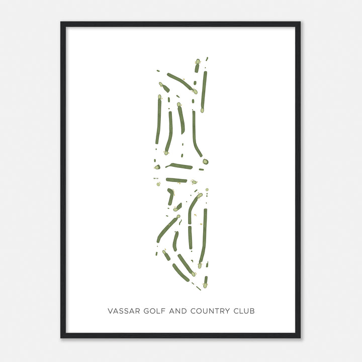 Print of Vassar Golf And Country Club Modern Map