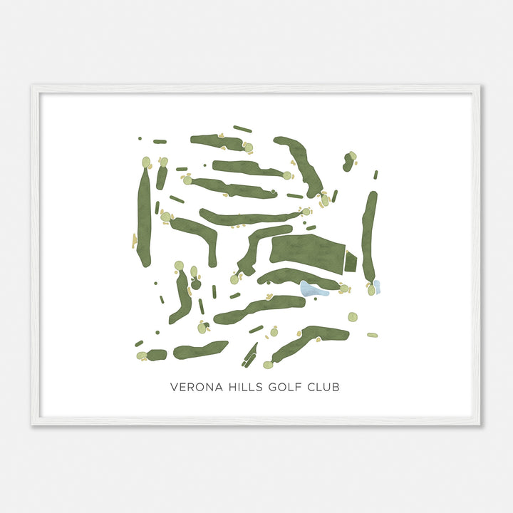 Print of Verona Hills Golf Club Modern Map