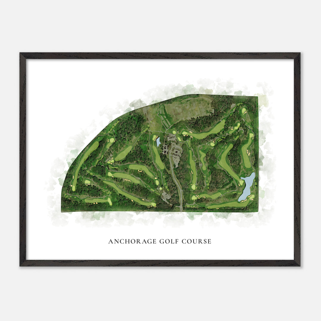 Print of Anchorage Golf Course Classic Map