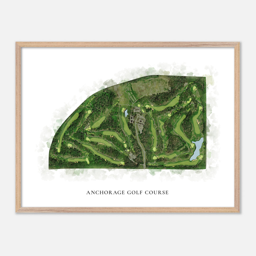 Print of Anchorage Golf Course Classic Map
